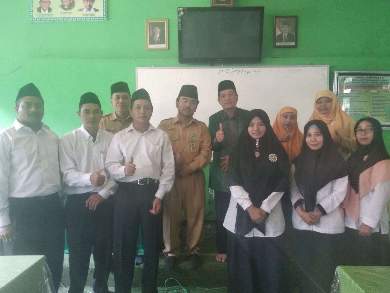 Penyambutan Mahasiswa PPL-PPG UIN Maulana Malik Ibrahim Malang di MTsN 3 Jombang