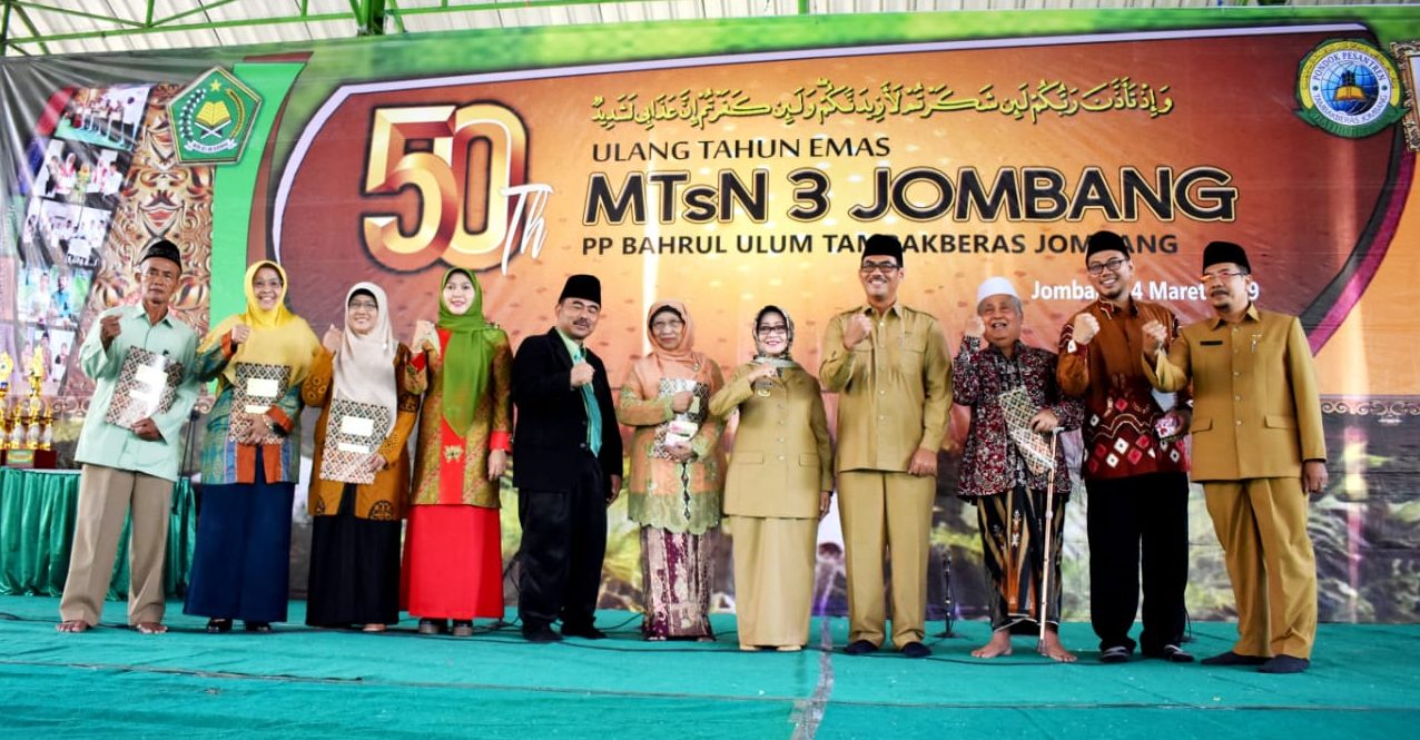 Ulang Tahun Emas, MTsN 3 Jombang (MTsN Tambakberas) Dapat Kado Istimewa dari Kemenag RI