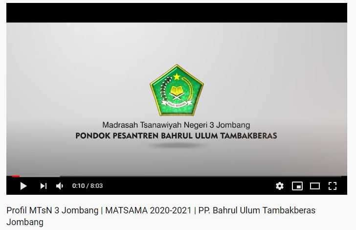 Masa Ta'aruf Peserta Didik Baru MTsN 3 Jombang Memasuki Hari Ke Empat