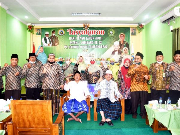 Bupati Jombang Hadiri Milad MTsN 3 Jombang Ke 52 Tahun