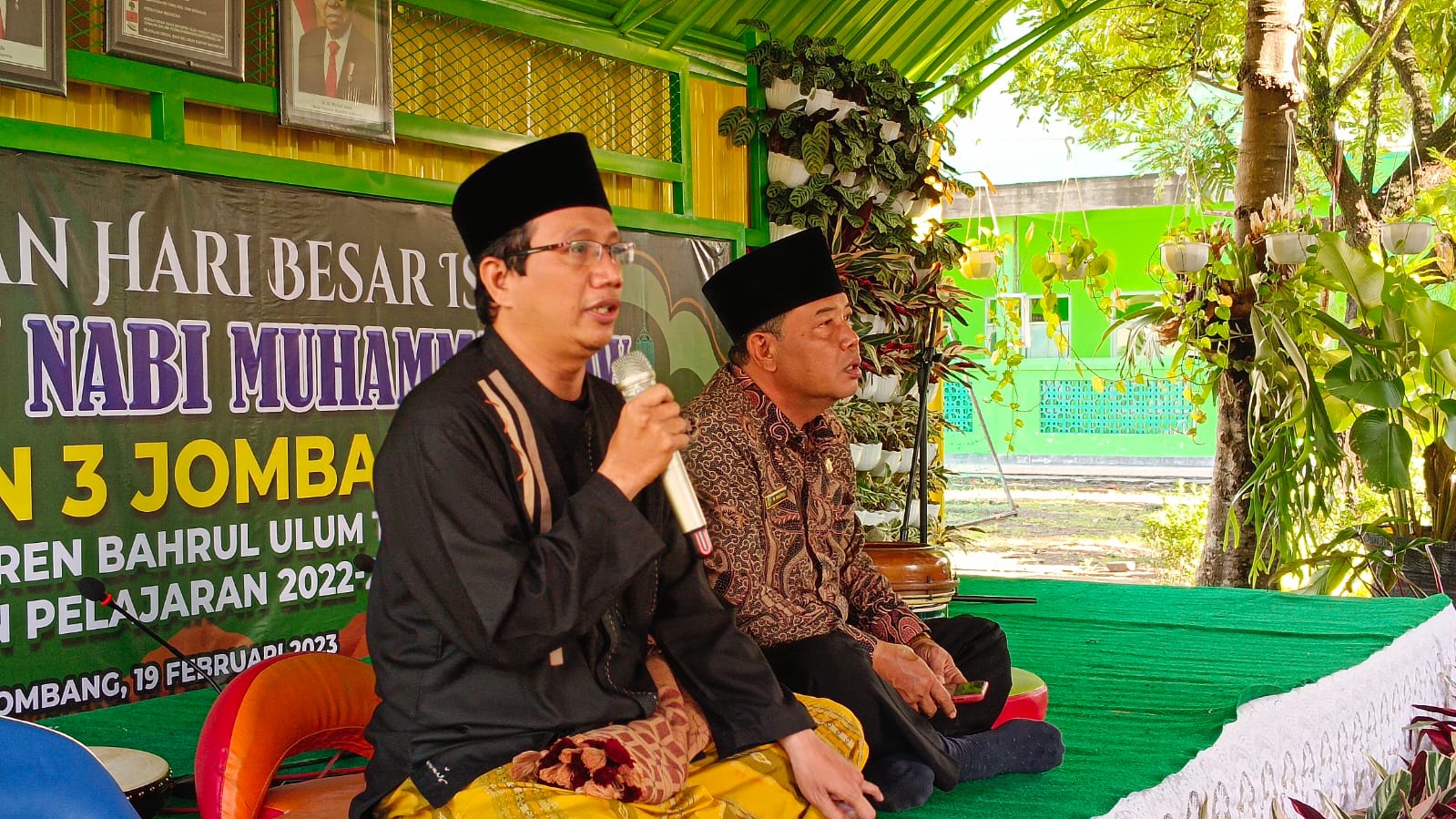 Peringatan Isro' Mi'roj Nabi Muhammad SAW MTsN 3 Jombang adakan Ceramah Agama oleh Ustadz M Yusuf Hidayat Al Hafidz dari Sentul Jombang