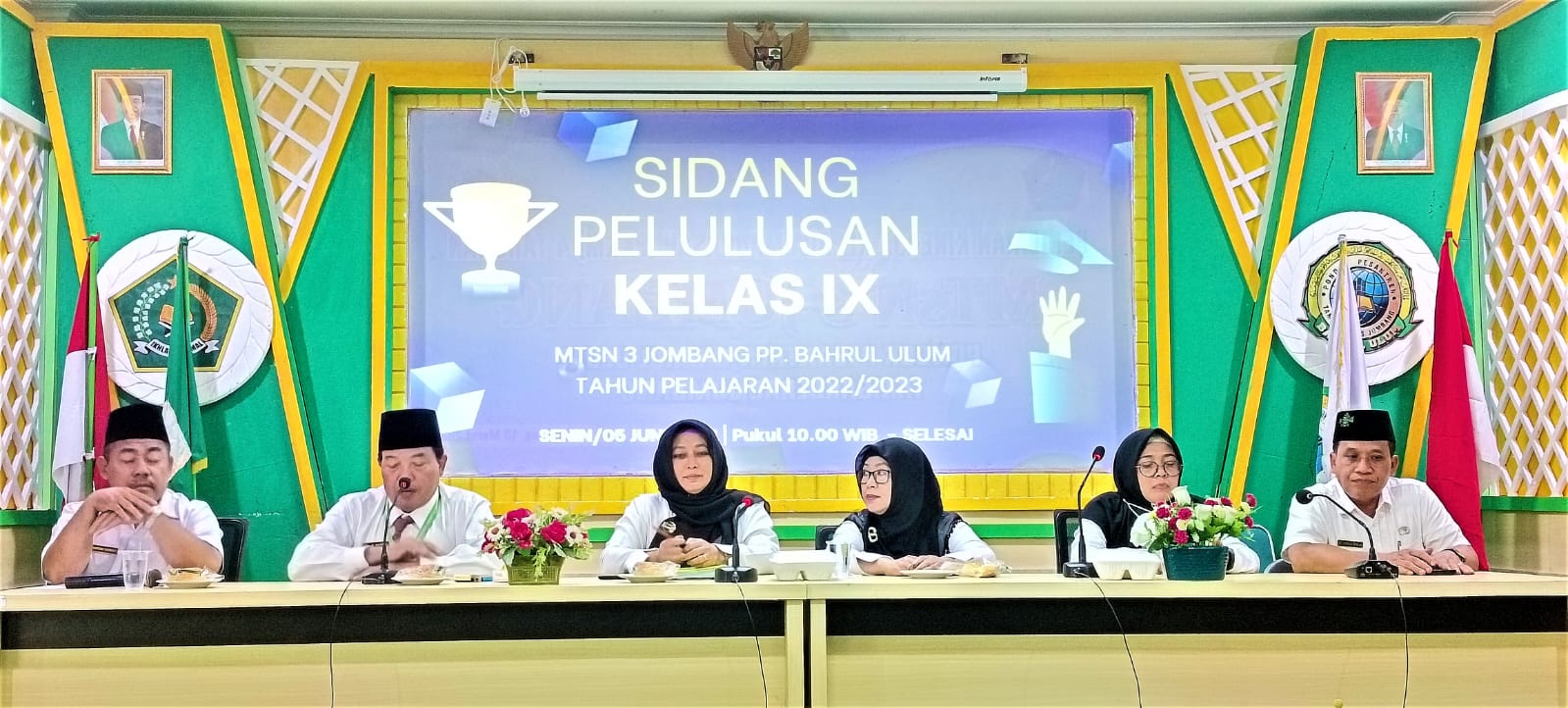 Sidang Kelulusan MTsN 3 Jombang TP 2022/2023 Dilaksanakan,  867 Peserta Didik Dinyatakan Lulus