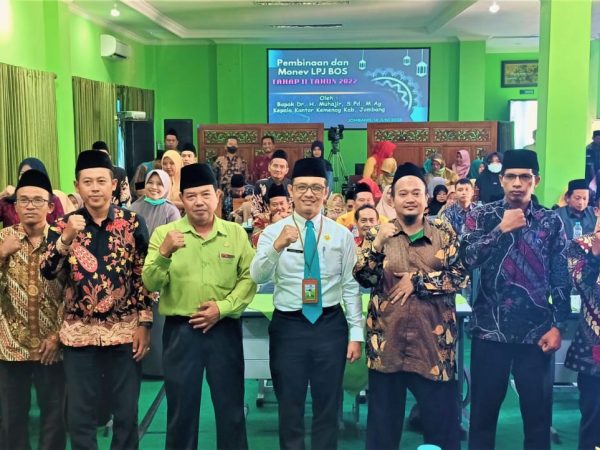 Pembinaan dan Monev LPJ BOS Se-Kabupaten Jombang Tahap 2 Tahun 2022 Zona 2 di MTsN 3 Jombang Sukses Dilaksanakan