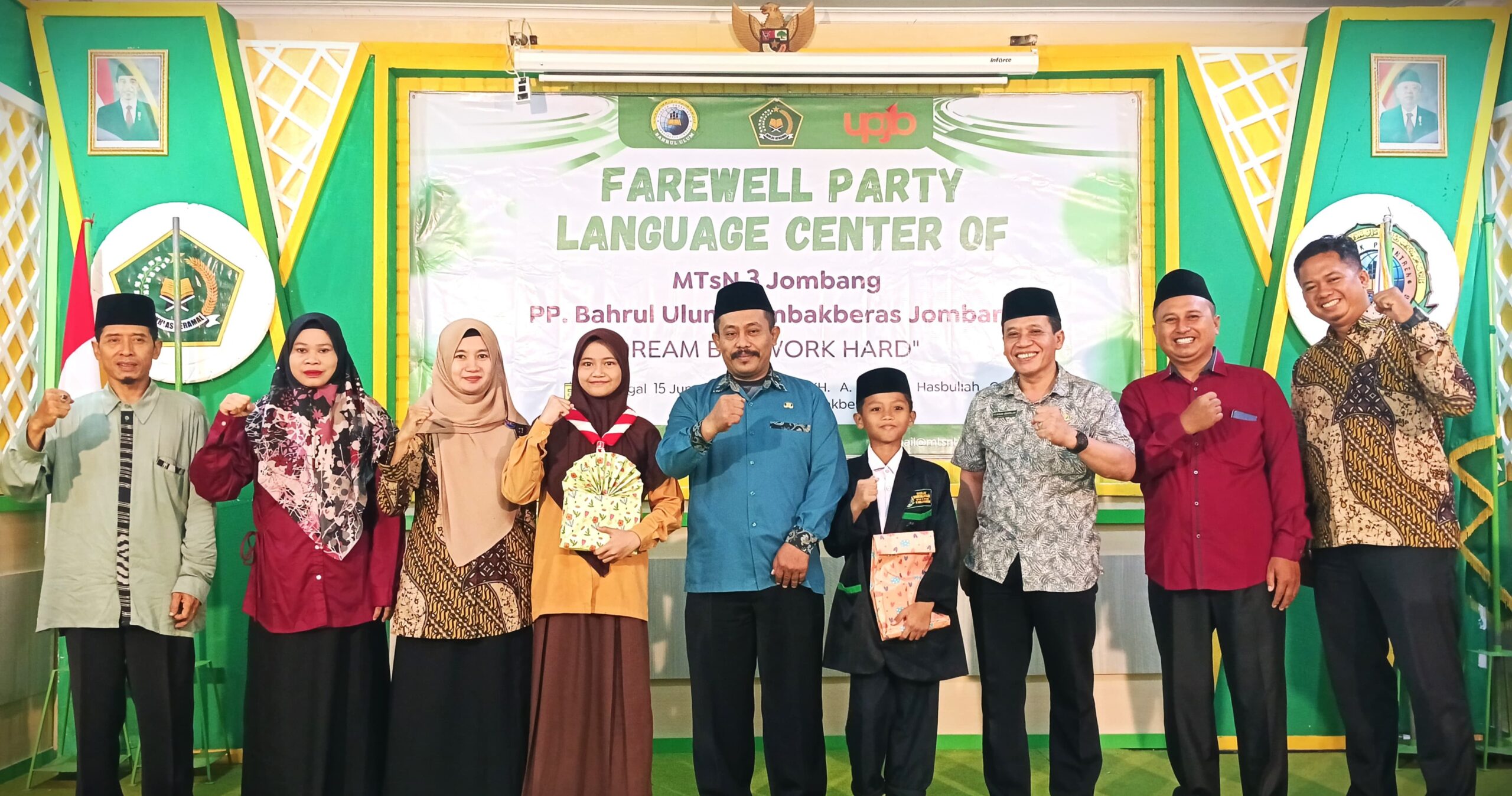 Farewell Party Language Center MTsN 3 Jombang PP Bahrul Ulum Tambakberas