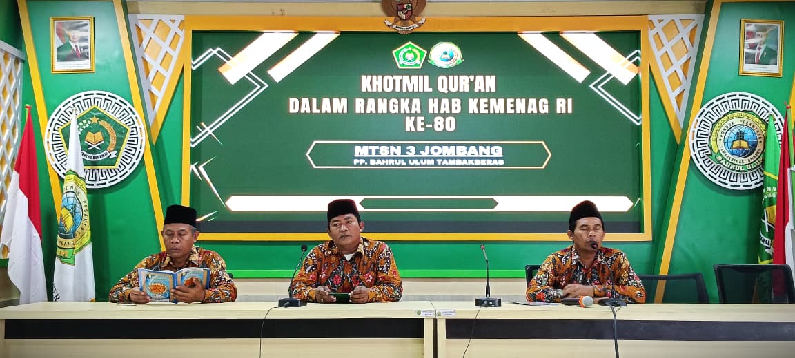 MTsN 3 Jombang Gelar Khotmil Qur’an dalam Rangka Peringatan HAB Kemenag RI ke-80