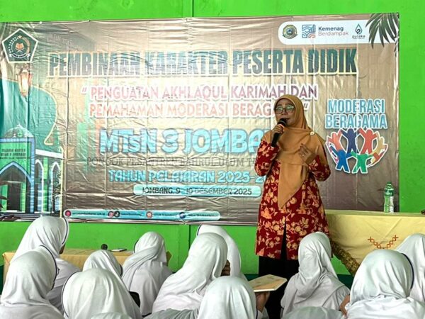 MTsN 3 Jombang Gelar Pembinaan Karakter Keagamaan dan Moderasi Beragama