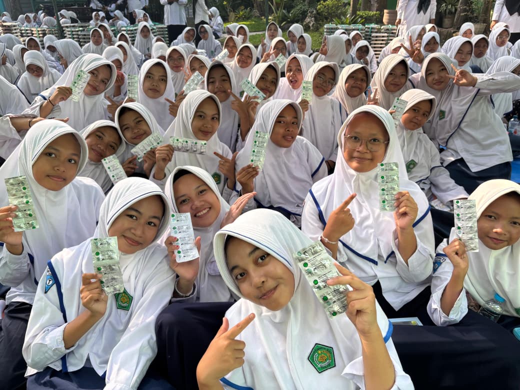 MTsN 3 Jombang Gelar Gerakan Serentak Minum Tablet Tambah Darah Dukung Kesehatan Remaja