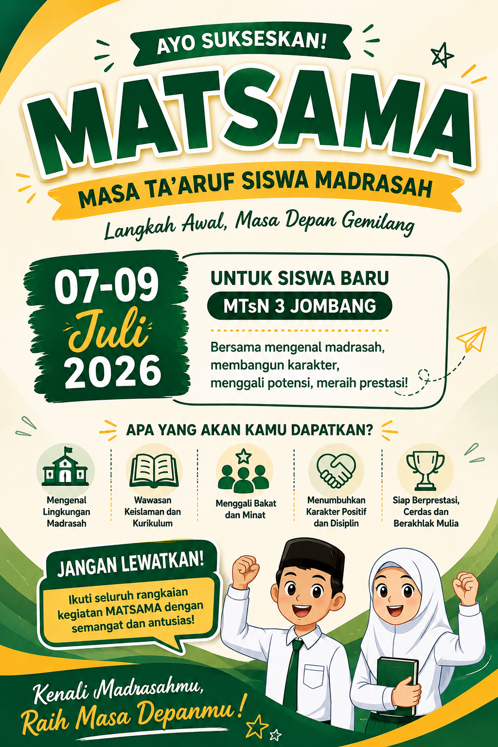 MTsN 3 Jombang Siap Gelar MATSAMA Tahun Ajaran 2026/2027