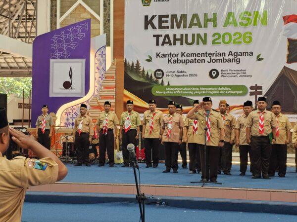 ASN MTsN 3 Jombang Ikuti Kemah ASN 2026, Perkuat Soliditas dan Integritas Aparatur