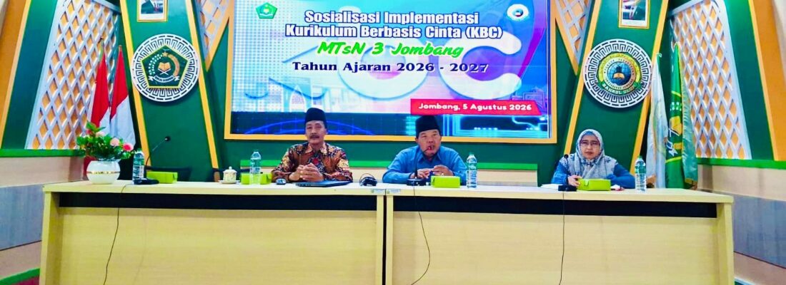 MTsN 3 Jombang Sosialisasikan Implementasi Kurikulum Berbasis Cinta Tahun Ajaran 2026–2027