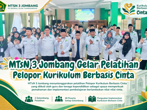 MTsN 3 Jombang Gelar Pelatihan Pelopor Kurikulum Berbasis Cinta